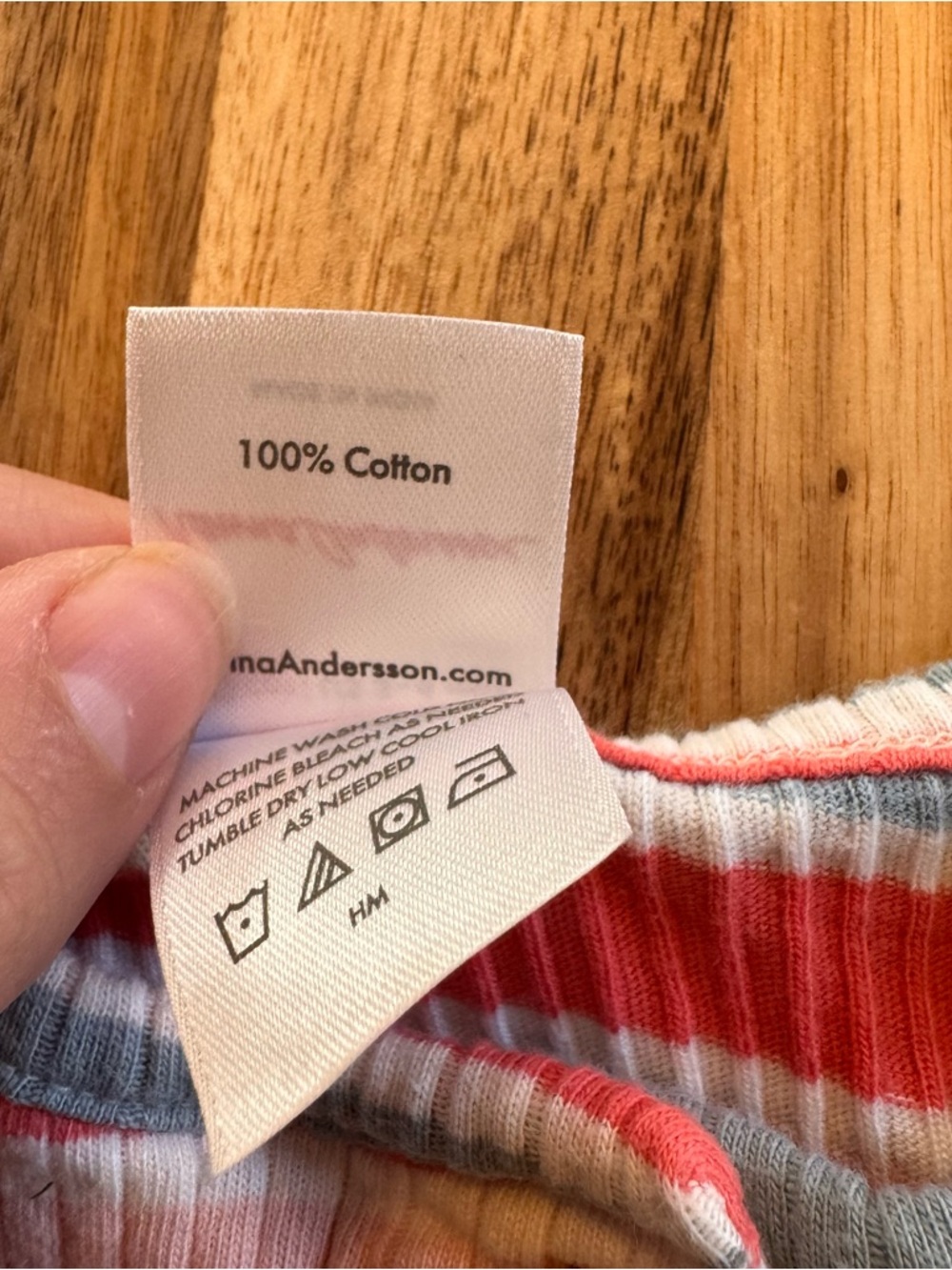 Hanna Andersson Baby Girls Striped Rib Knit Cotton Dress 3-6 Months Multi-Color - Picture 4 of 5